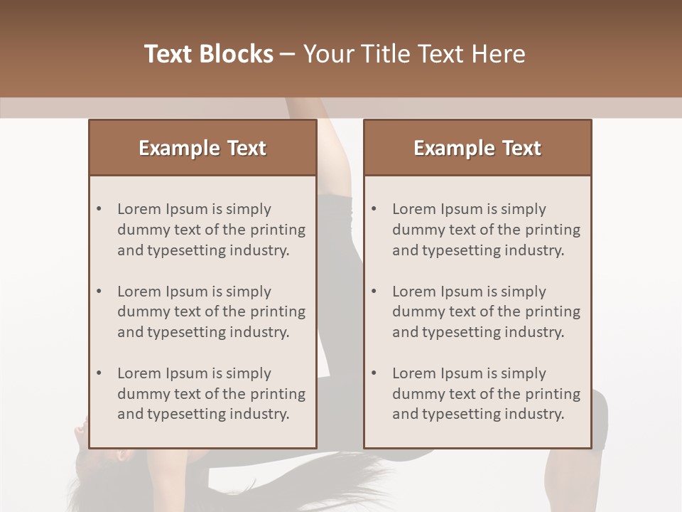 Performance Leotard Balance PowerPoint Template