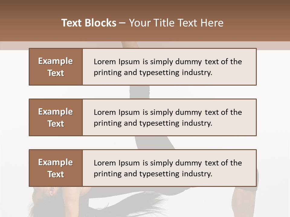 Performance Leotard Balance PowerPoint Template