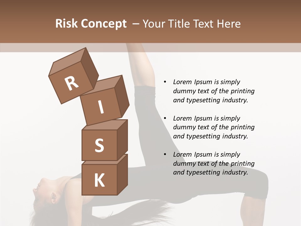 Performance Leotard Balance PowerPoint Template