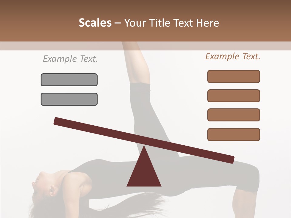 Performance Leotard Balance PowerPoint Template