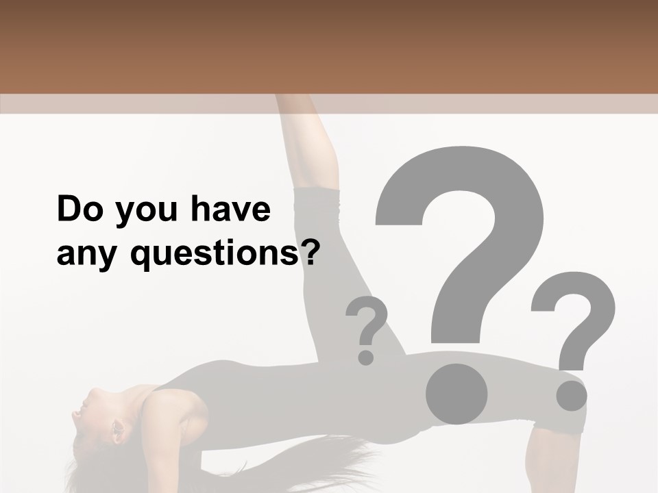 Performance Leotard Balance PowerPoint Template