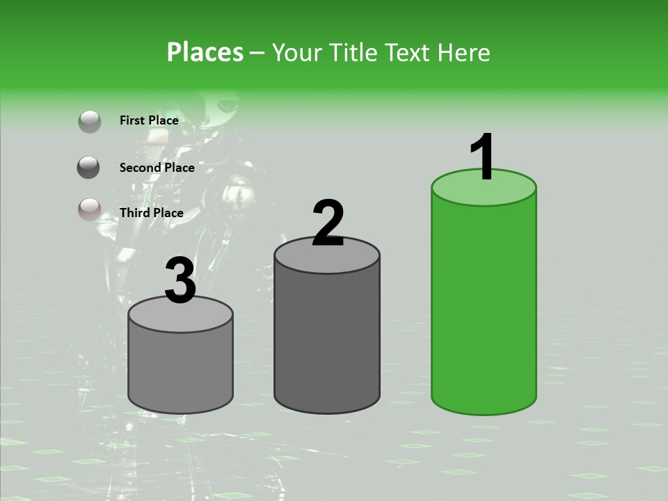 Silver Being Shine PowerPoint Template