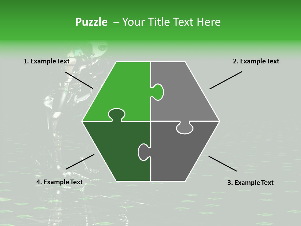 Silver Being Shine PowerPoint Template