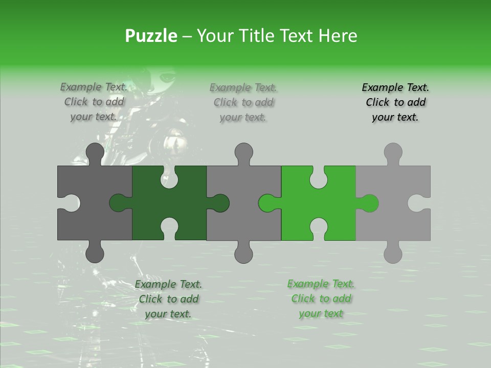 Silver Being Shine PowerPoint Template