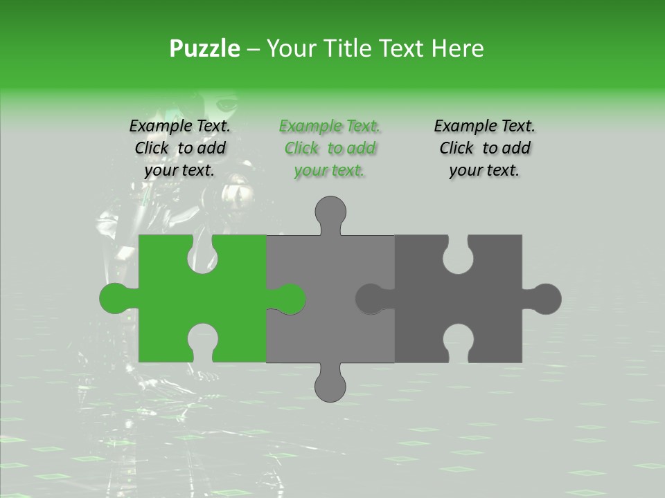 Silver Being Shine PowerPoint Template