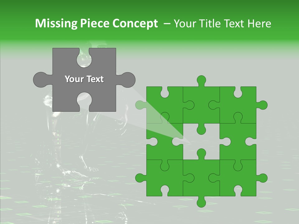 Silver Being Shine PowerPoint Template