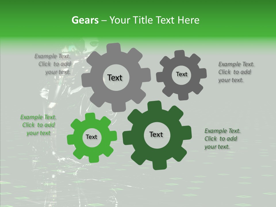 Silver Being Shine PowerPoint Template