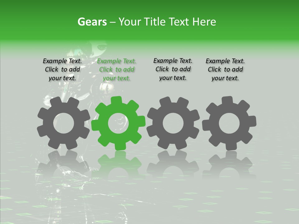 Silver Being Shine PowerPoint Template