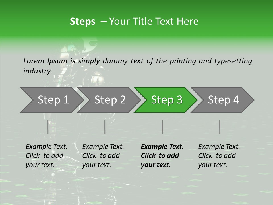 Silver Being Shine PowerPoint Template