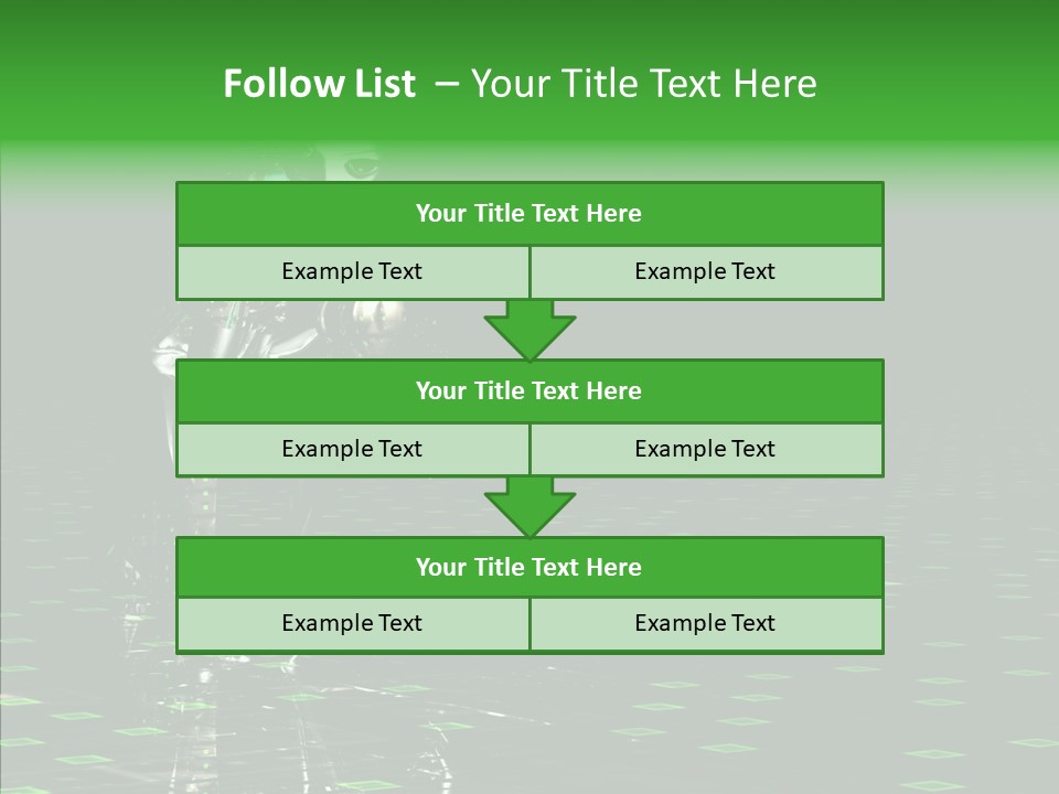 Silver Being Shine PowerPoint Template