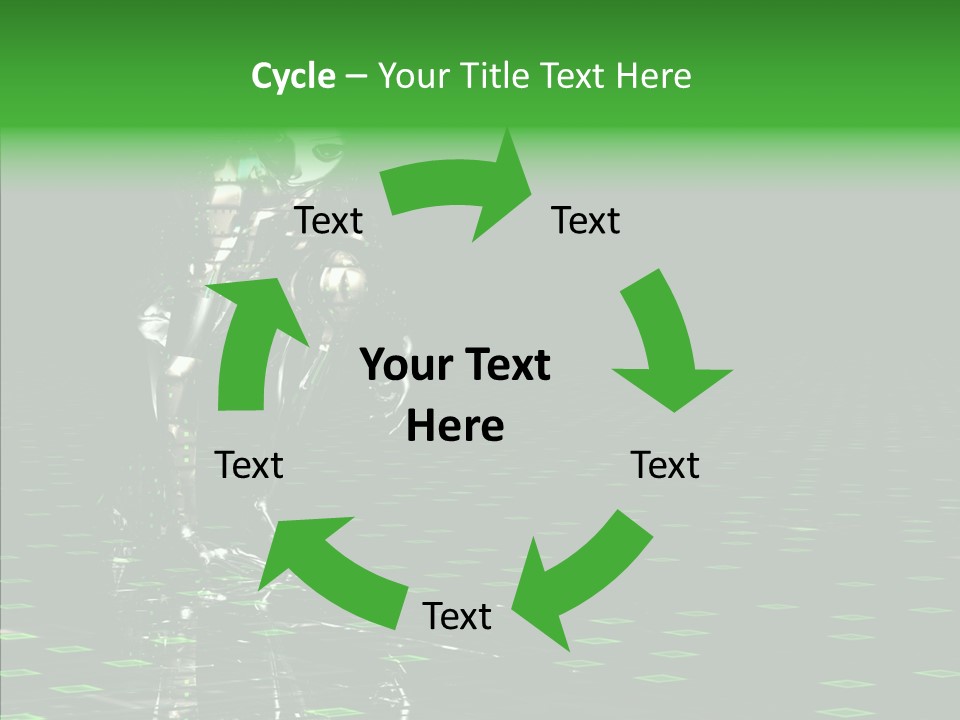 Silver Being Shine PowerPoint Template