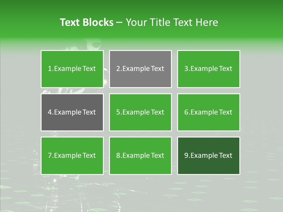 Silver Being Shine PowerPoint Template