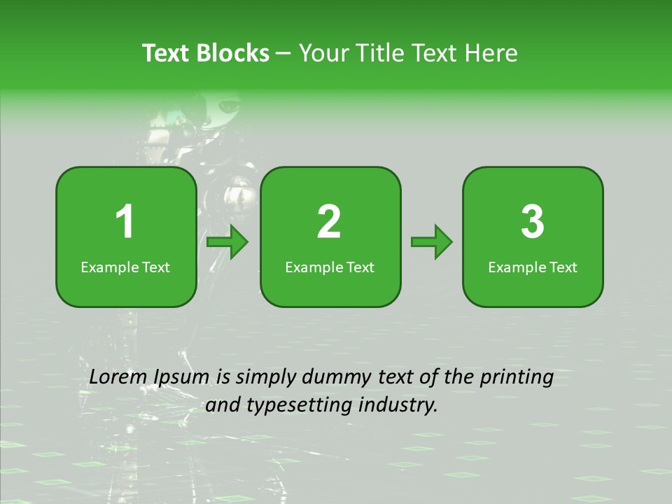 Silver Being Shine PowerPoint Template