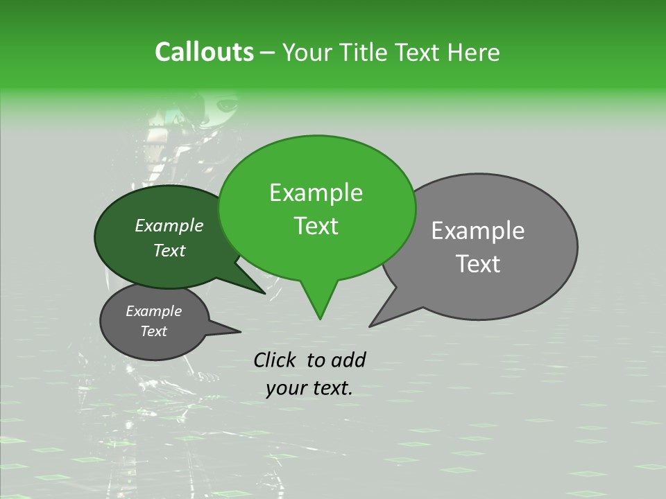 Silver Being Shine PowerPoint Template