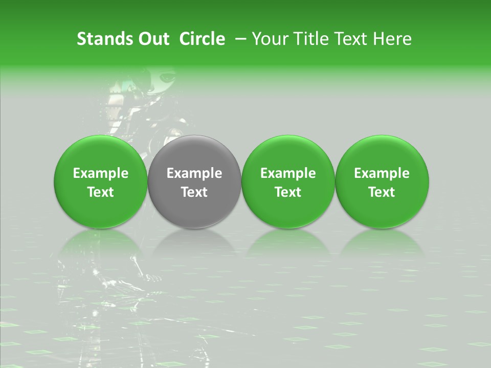 Silver Being Shine PowerPoint Template