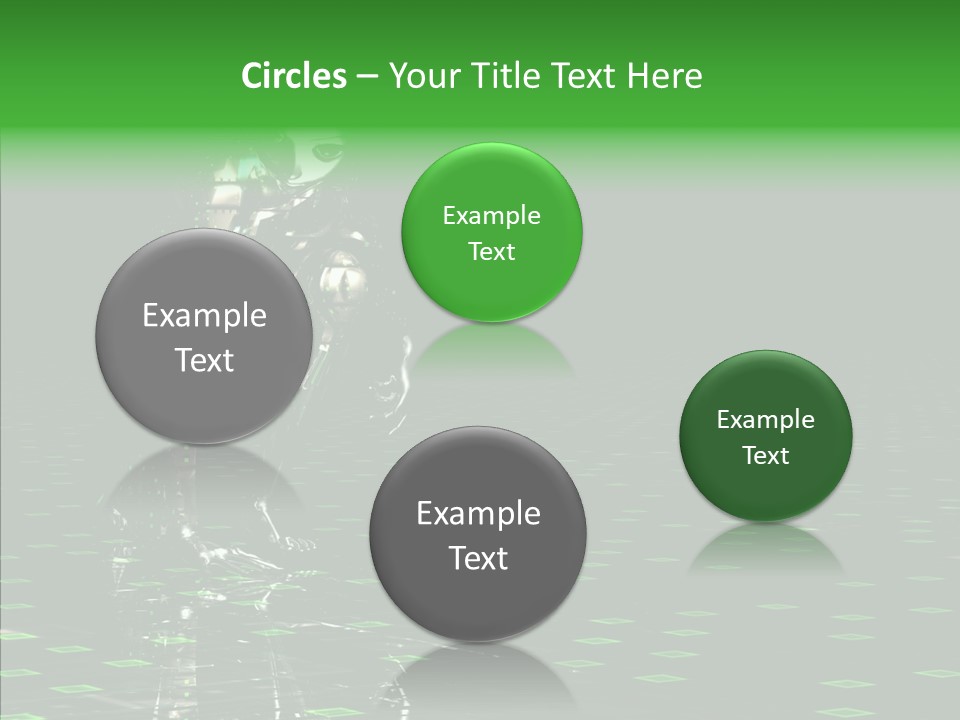 Silver Being Shine PowerPoint Template