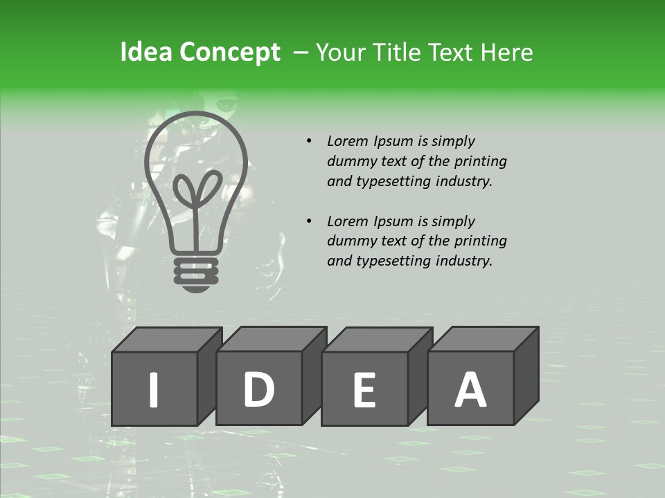 Silver Being Shine PowerPoint Template