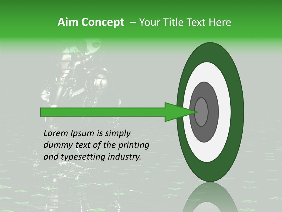 Silver Being Shine PowerPoint Template