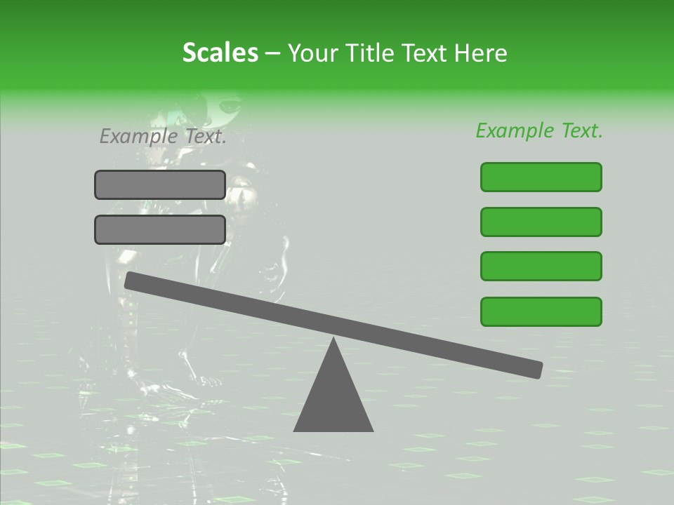 Silver Being Shine PowerPoint Template