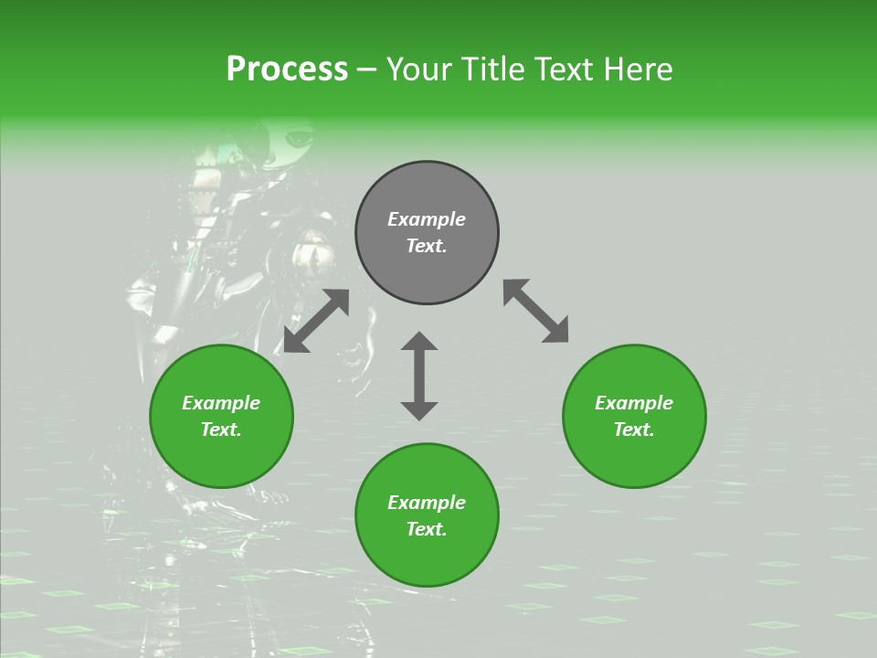 Silver Being Shine PowerPoint Template