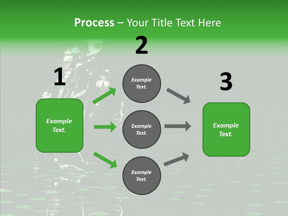 Silver Being Shine PowerPoint Template