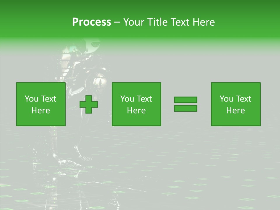 Silver Being Shine PowerPoint Template