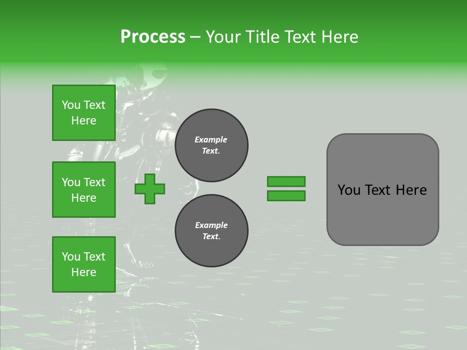 Silver Being Shine PowerPoint Template