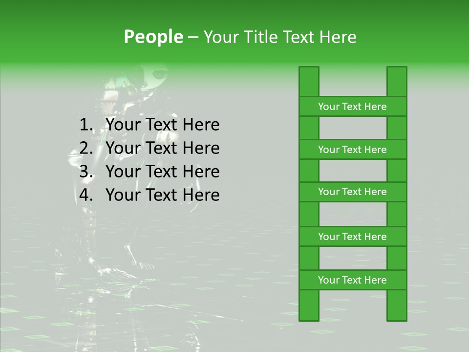 Silver Being Shine PowerPoint Template