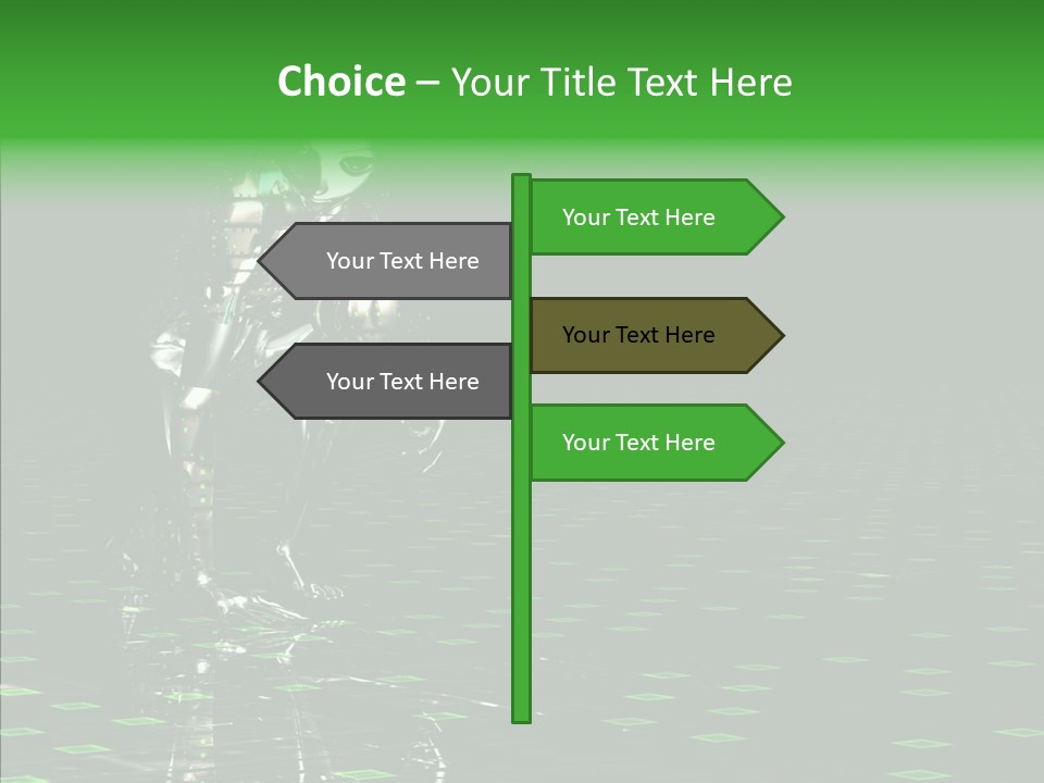 Silver Being Shine PowerPoint Template