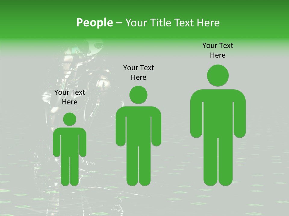 Silver Being Shine PowerPoint Template