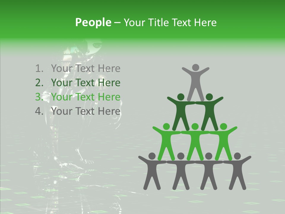 Silver Being Shine PowerPoint Template