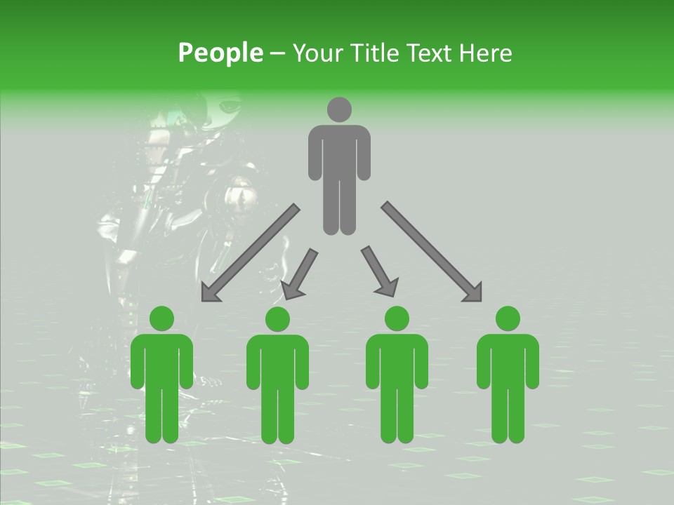 Silver Being Shine PowerPoint Template