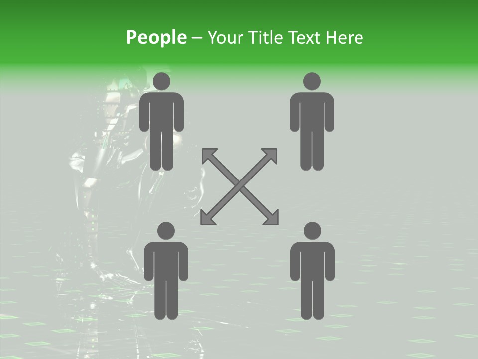 Silver Being Shine PowerPoint Template