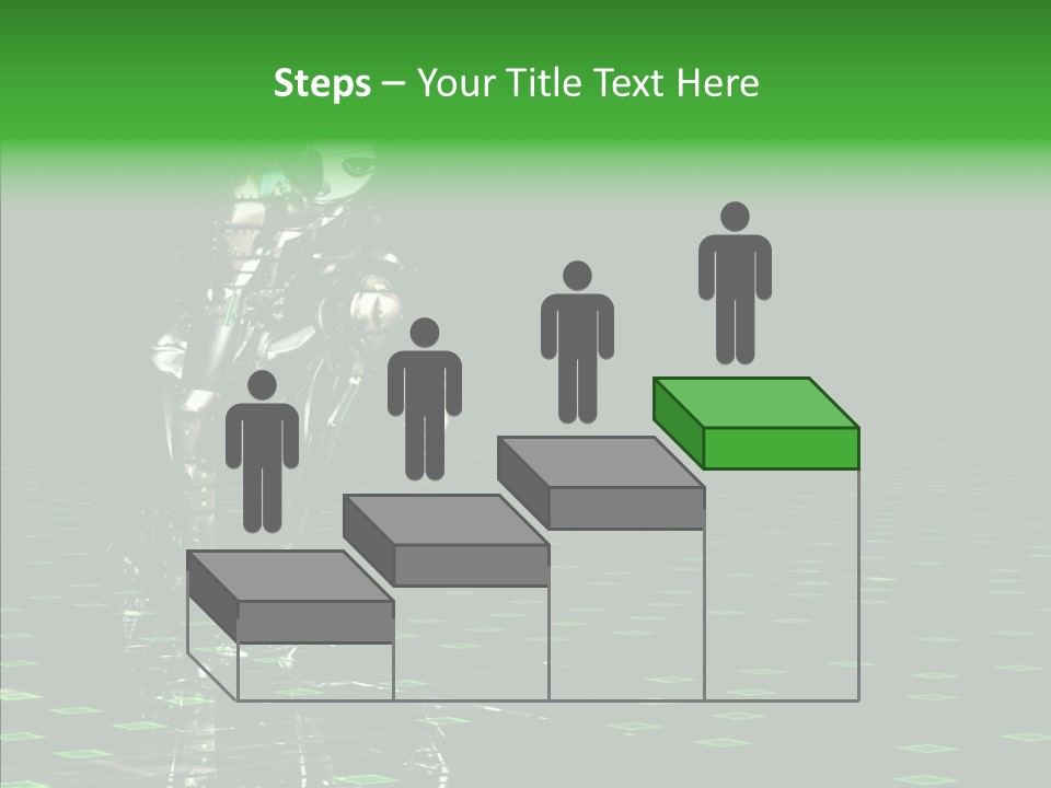 Silver Being Shine PowerPoint Template