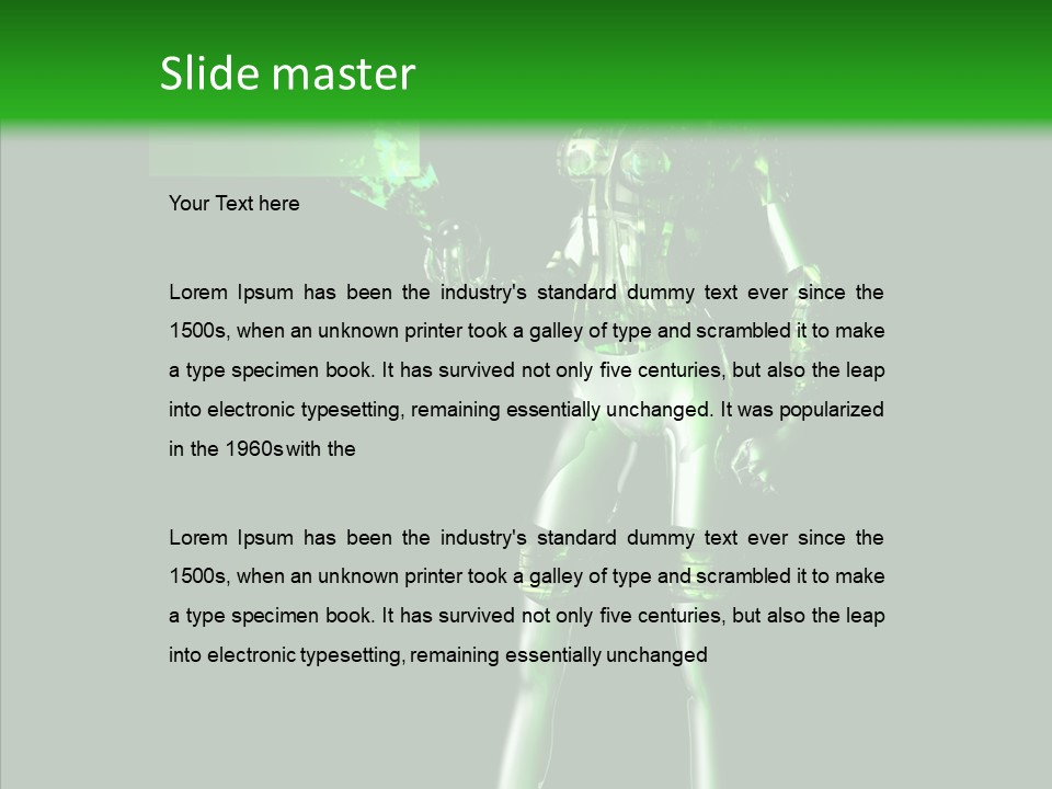 Technology Bot Android PowerPoint Template