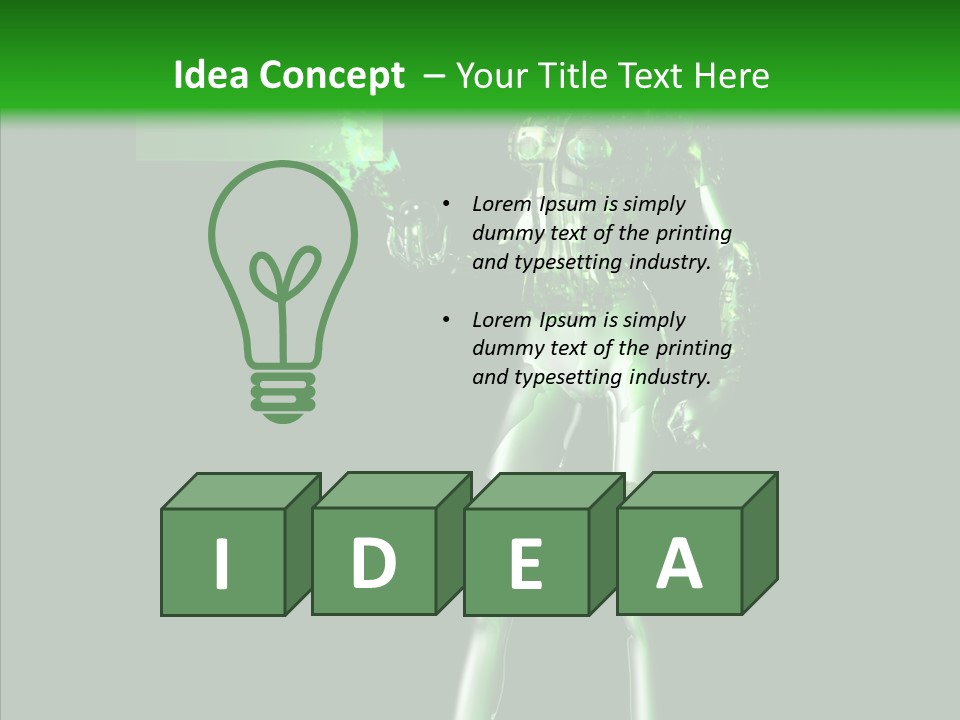 Technology Bot Android PowerPoint Template