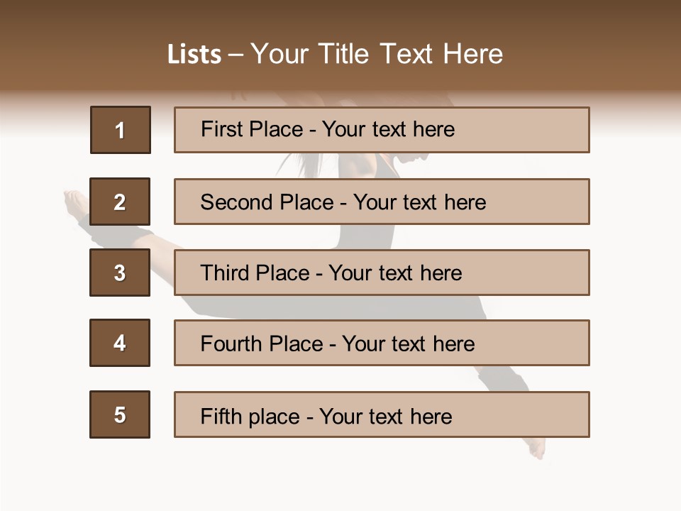 Young Performance Elegance PowerPoint Template