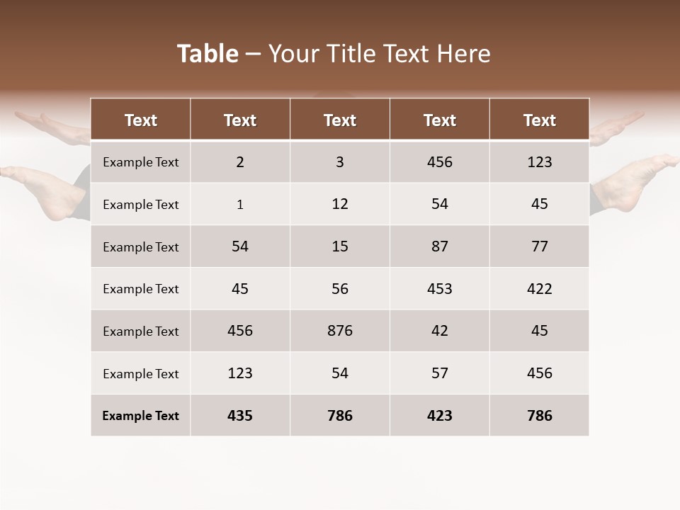 Leap Exercise Style PowerPoint Template