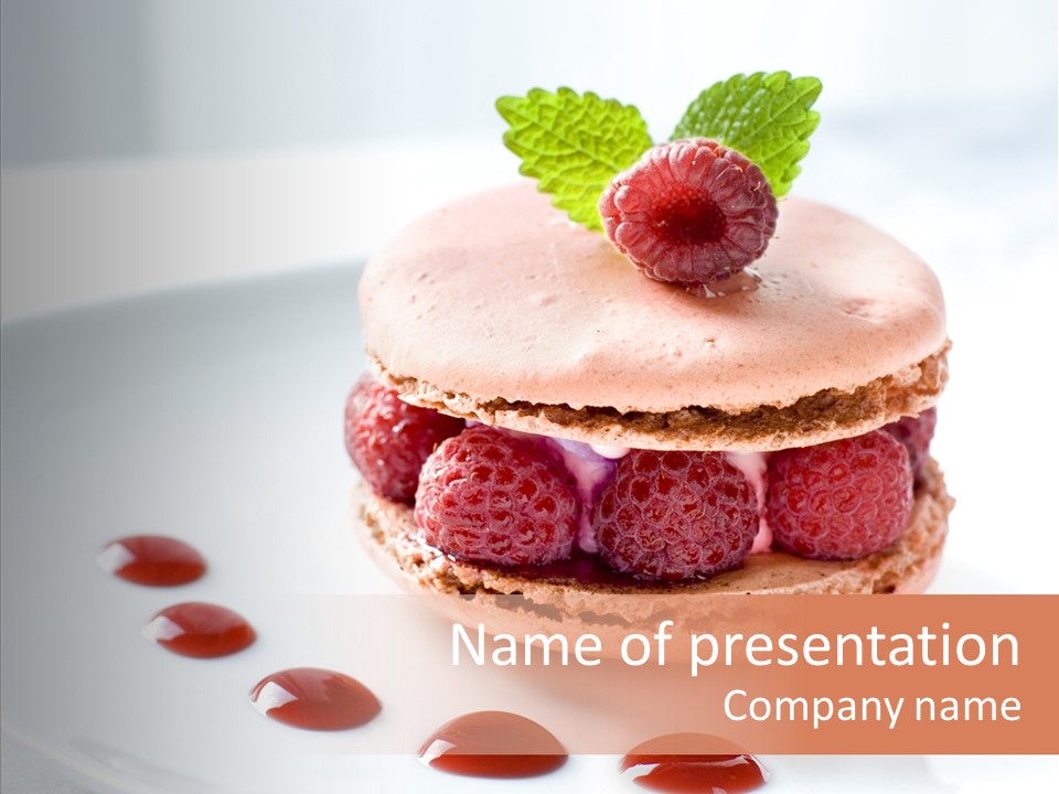 Cake Dessert Background PowerPoint Template