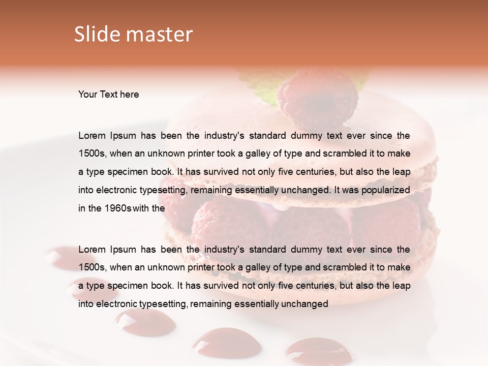 Cake Dessert Background PowerPoint Template