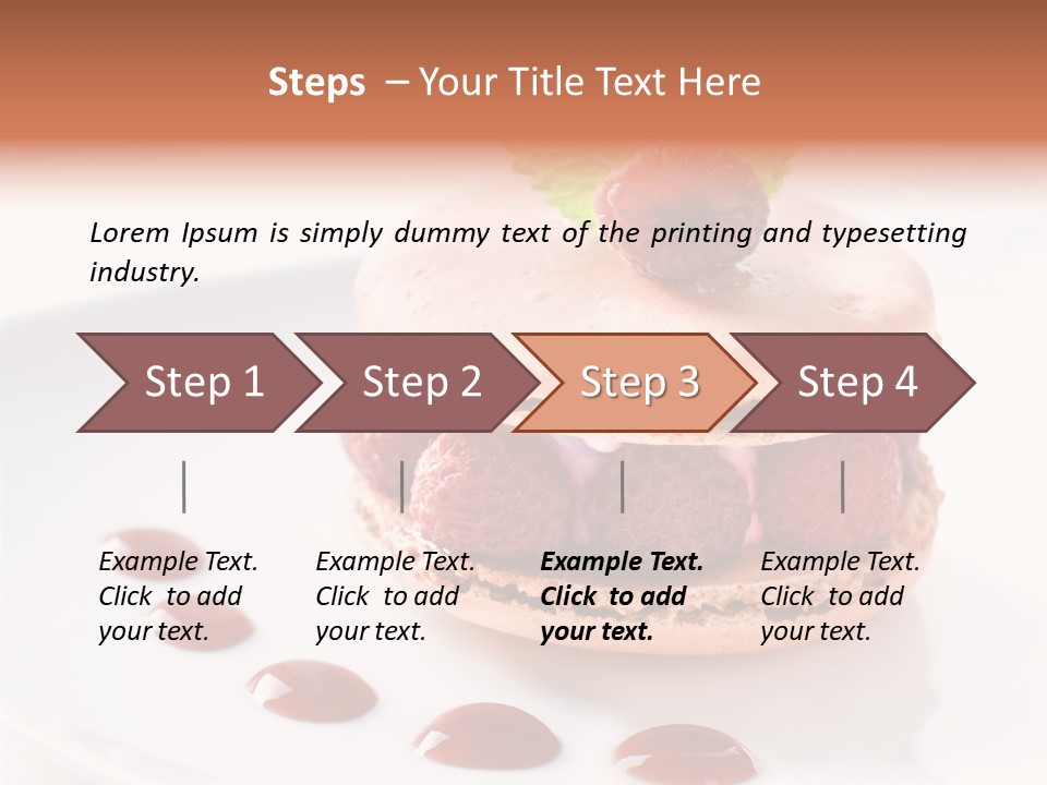 Cake Dessert Background PowerPoint Template
