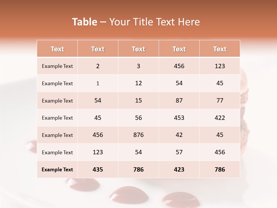 Cake Dessert Background PowerPoint Template