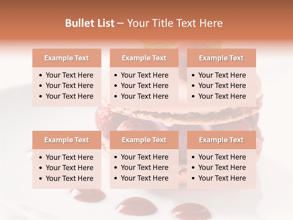 Cake Dessert Background PowerPoint Template