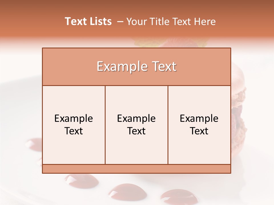 Cake Dessert Background PowerPoint Template