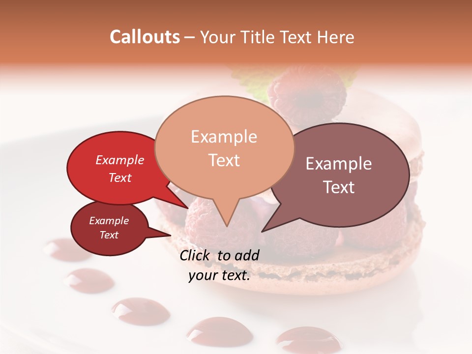 Cake Dessert Background PowerPoint Template