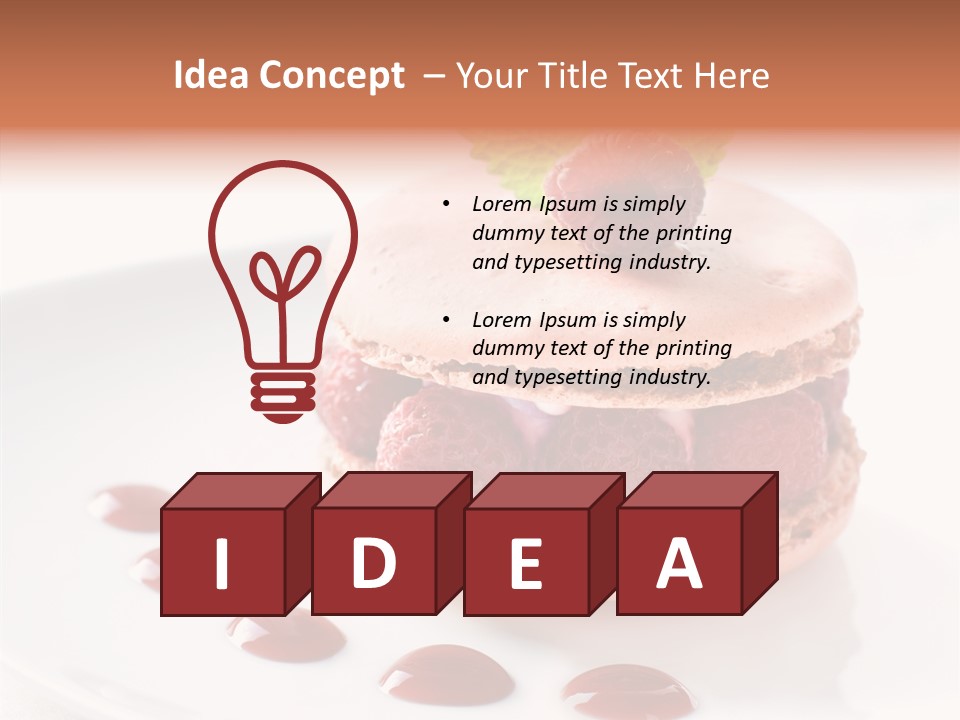 Cake Dessert Background PowerPoint Template