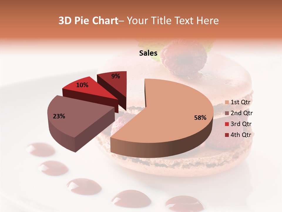 Cake Dessert Background PowerPoint Template