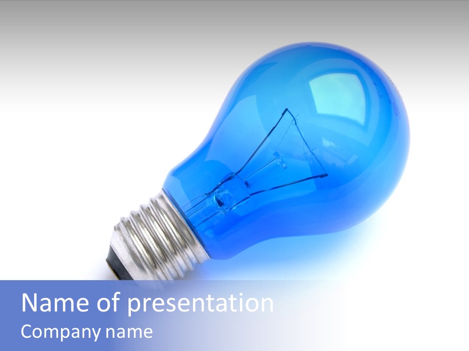 Intelligence Lamp Creative PowerPoint Template