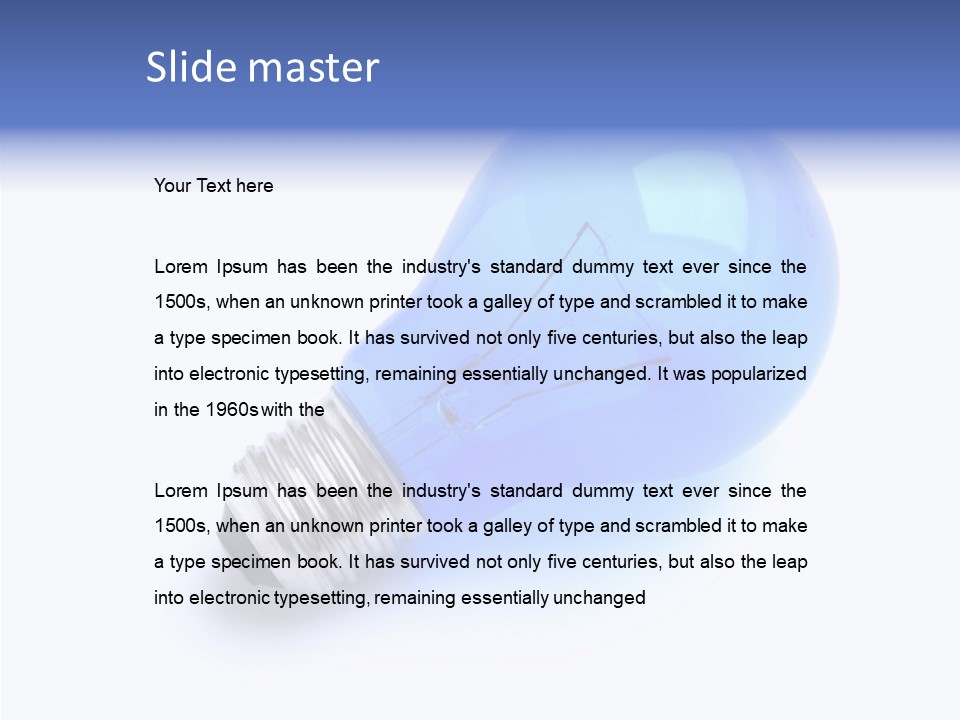 Intelligence Lamp Creative PowerPoint Template