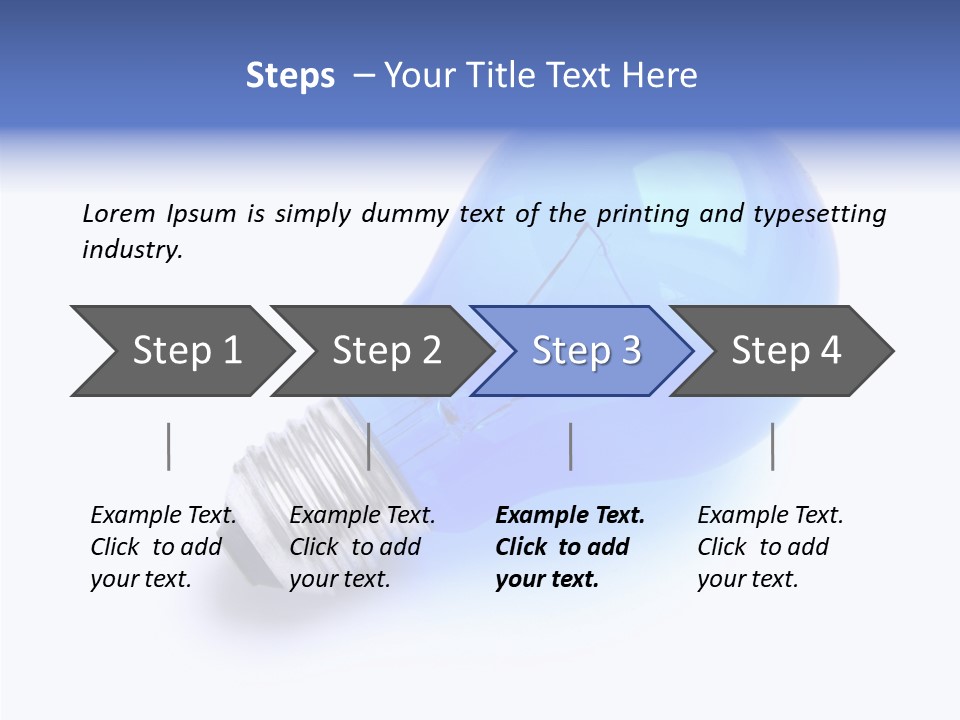 Intelligence Lamp Creative PowerPoint Template